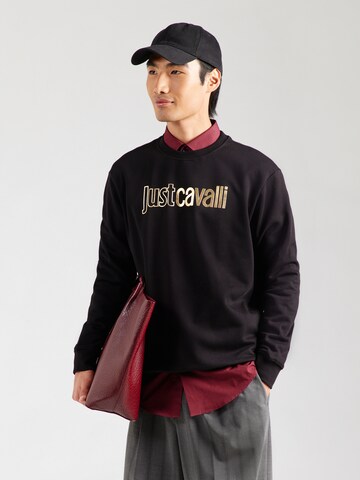 Sweat-shirt Just Cavalli en noir : devant
