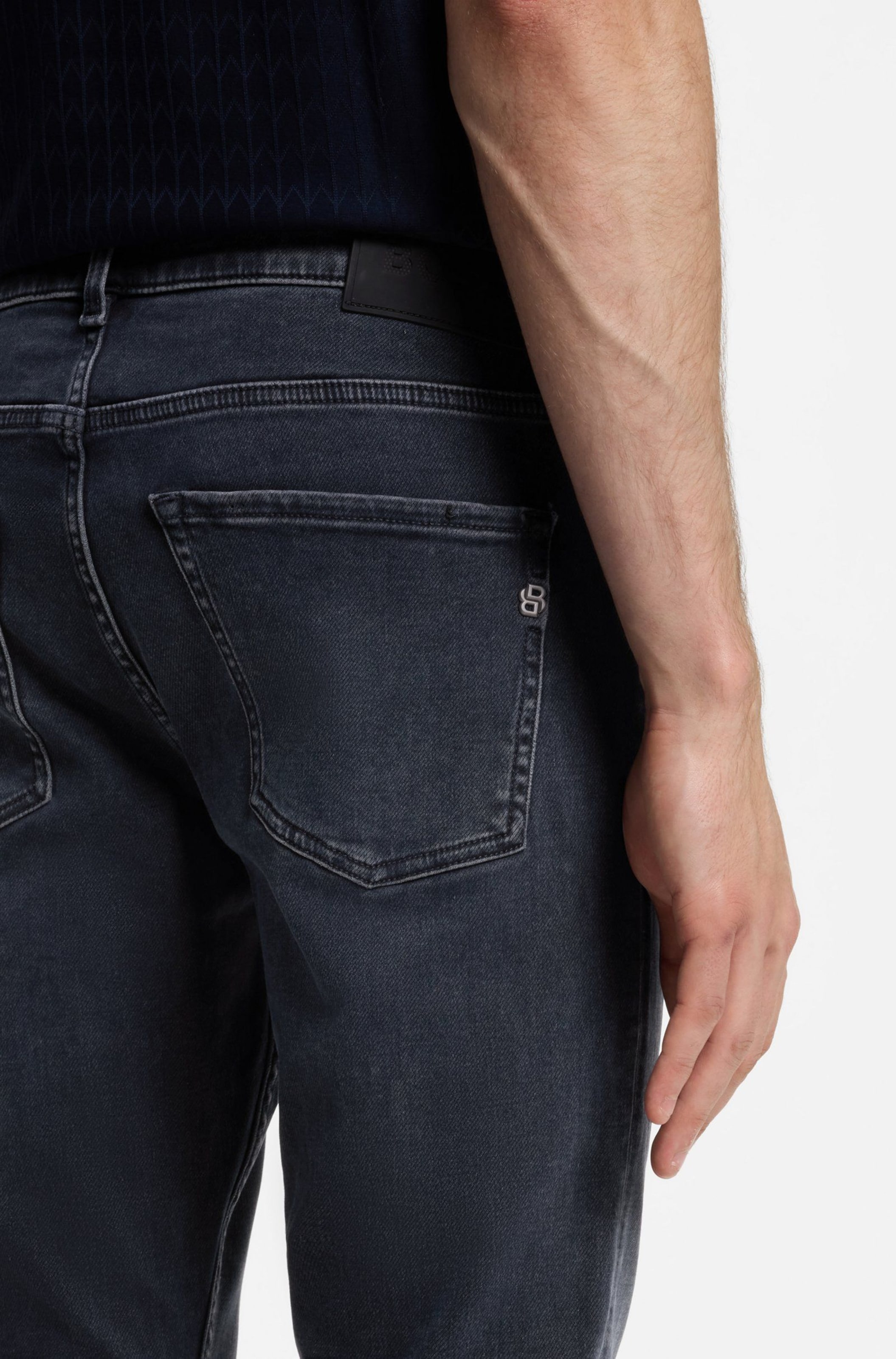 BOSS Slimfit Jeans in Schwarz