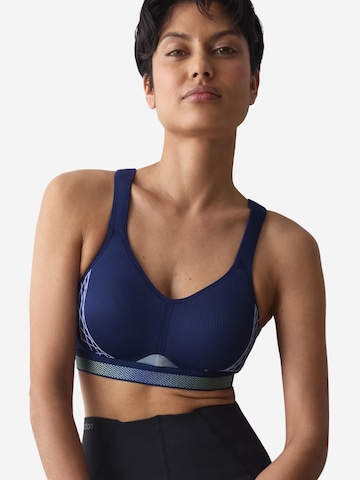 Triumph Triaction Bralette Bra 'Triaction Cardio Flow' in Blue