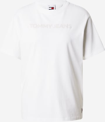 Tommy Jeans Shirt 'BOLD CLASSIC' in Wit: voorkant