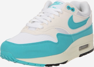 Nike Sportswear Baskets basses 'Nike Air Max 1 87' en beige / turquoise / blanc, Vue avec produit