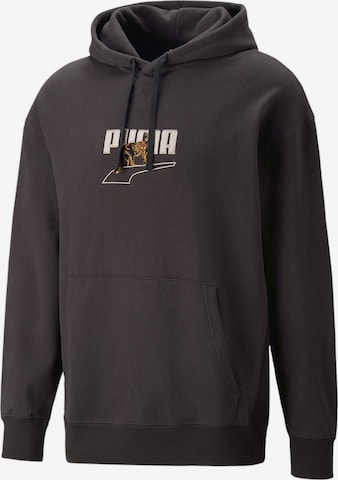 PUMA Sweatshirt 'Downtown' in Schwarz: predná strana