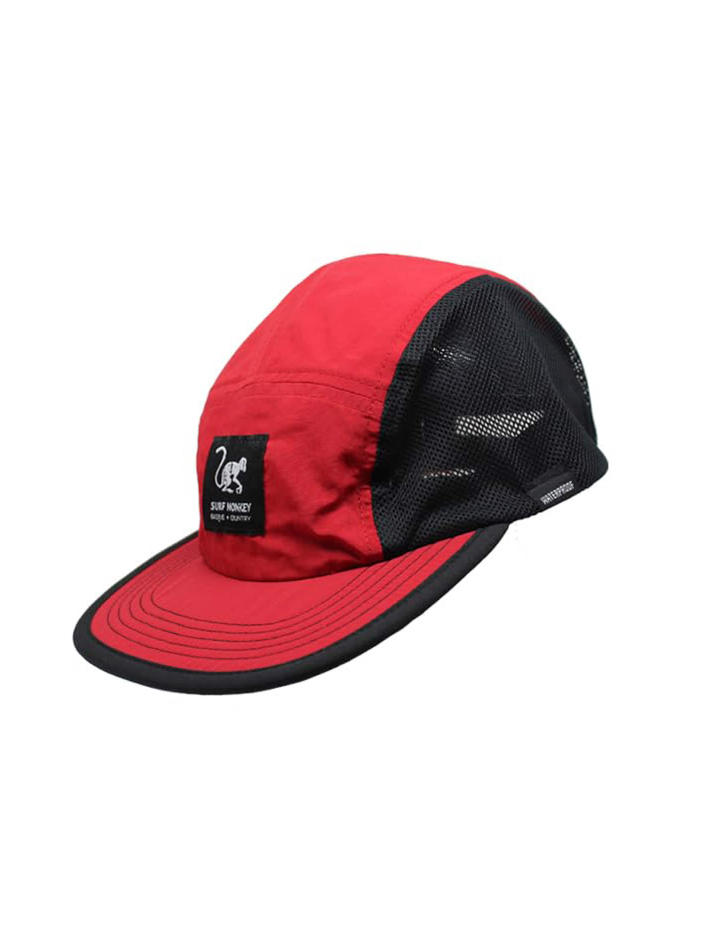 Surf Monkey - Gorra deportiva en rojo: frente