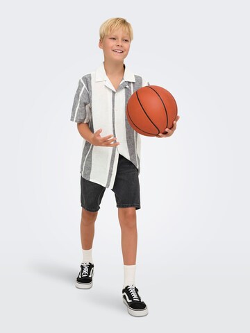 Regular fit Camicia 'OSJCaiden' di Only & Sons Junior in bianco