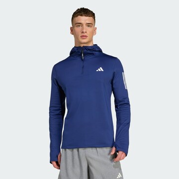 ADIDAS PERFORMANCE Functioneel shirt 'Own The Run' in Blauw: voorkant