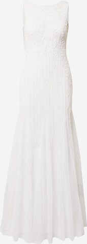 LACE & BEADS Kleid 'Tara' in Beige: predná strana