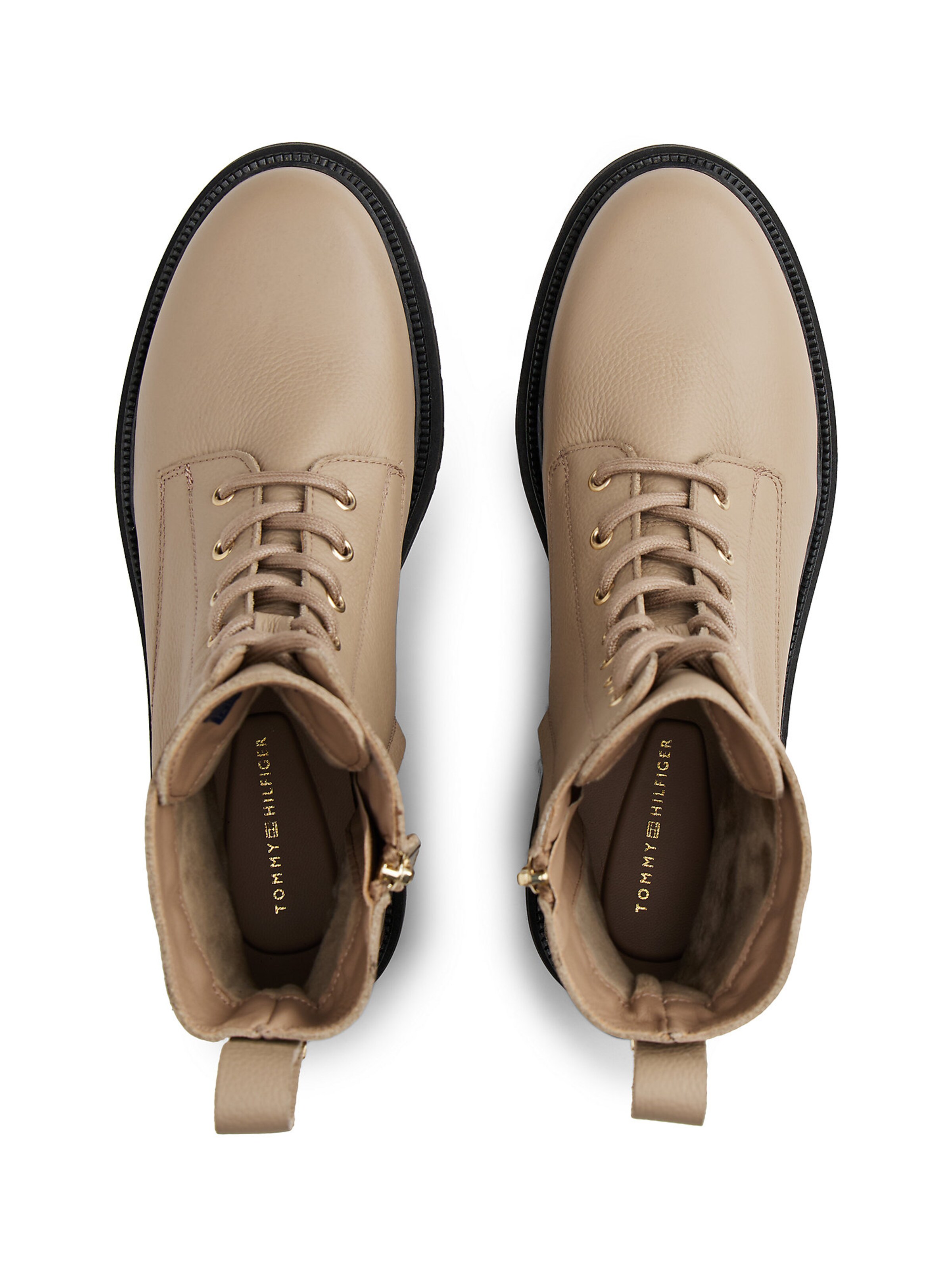 Bottines à lacets TOMMY HILFIGER en beige