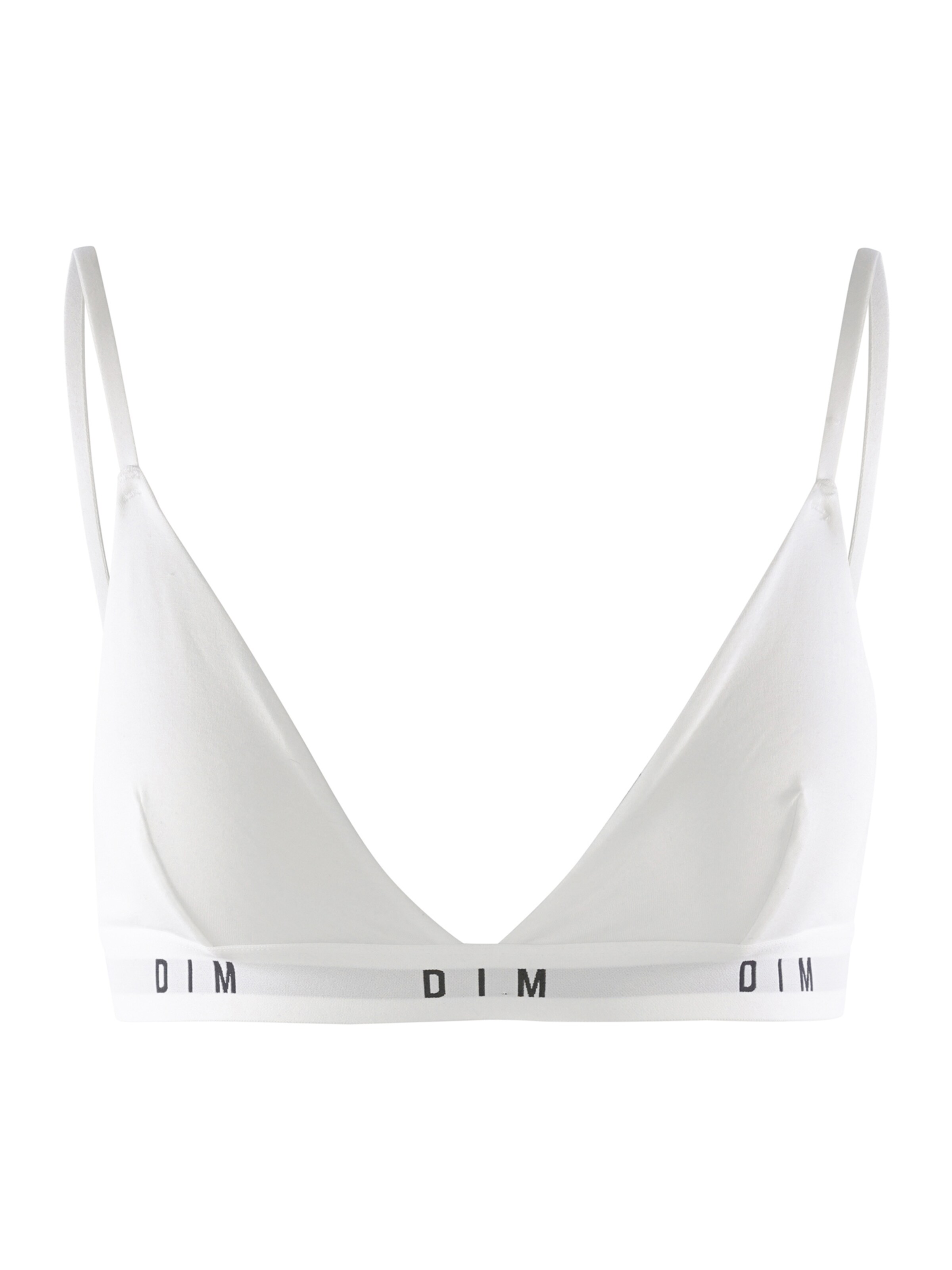 DIM Bra in White: front
