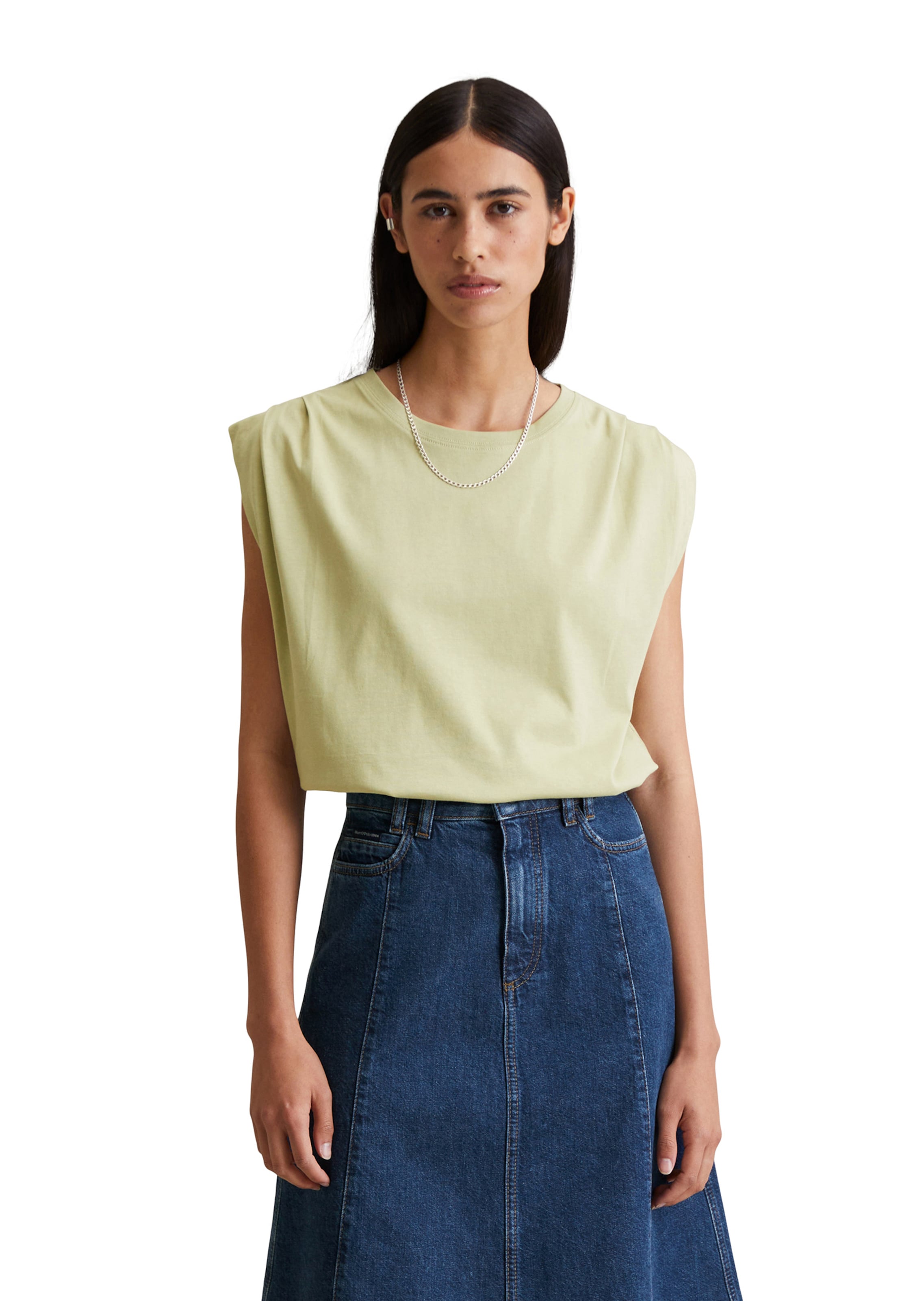 Marc O'Polo DENIM Shirt in Groen: voorkant