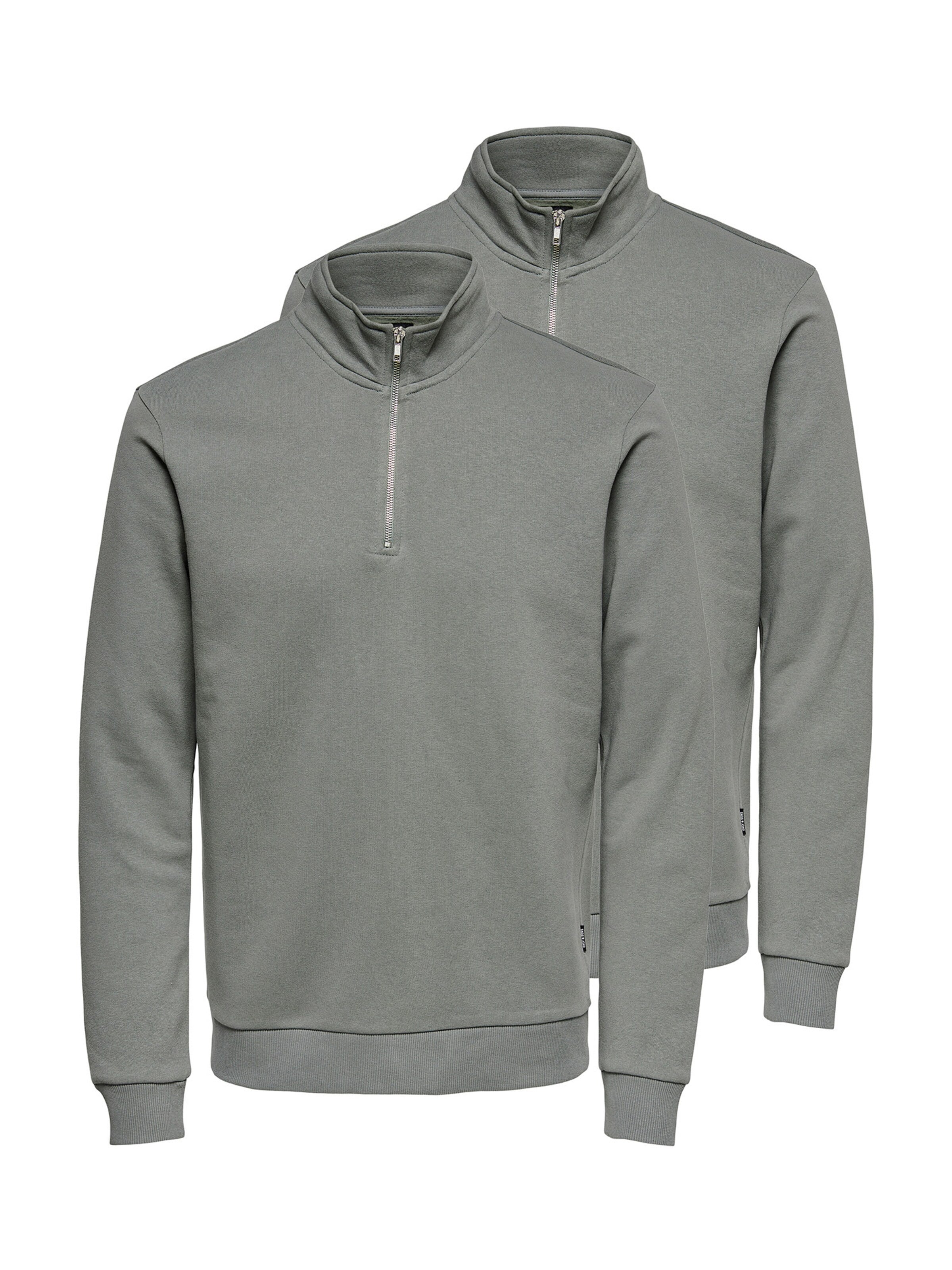 Only & Sons Sweatshirt 'Ceres'‌‌‌‌‌ in Grau: Vorderseite