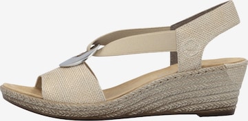 Rieker - Sandalias en beige: frente