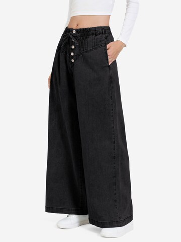 Imily Bela Wide leg Τζιν σε μαύρο
