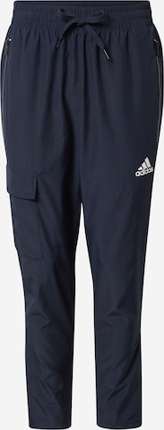 Effilé Pantalon de sport ADIDAS SPORTSWEAR en bleu : devant