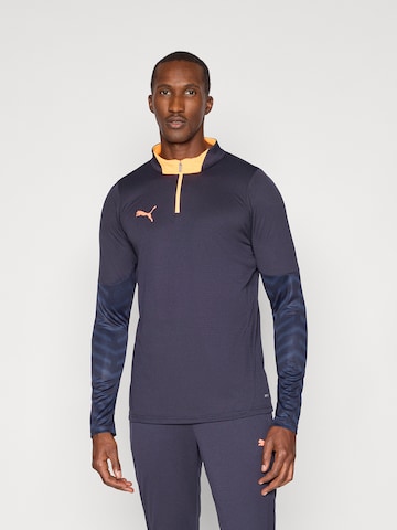 T-Shirt fonctionnel 'Individual CUP' PUMA en bleu : devant