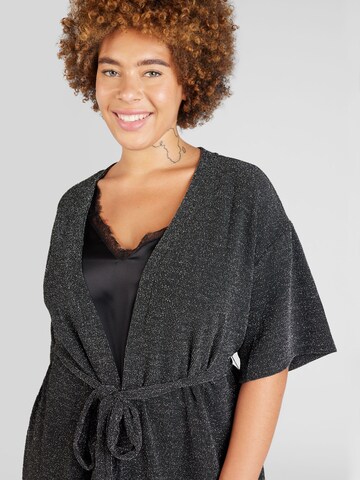 PIECES Curve Knit cardigan 'LINA' in Black
