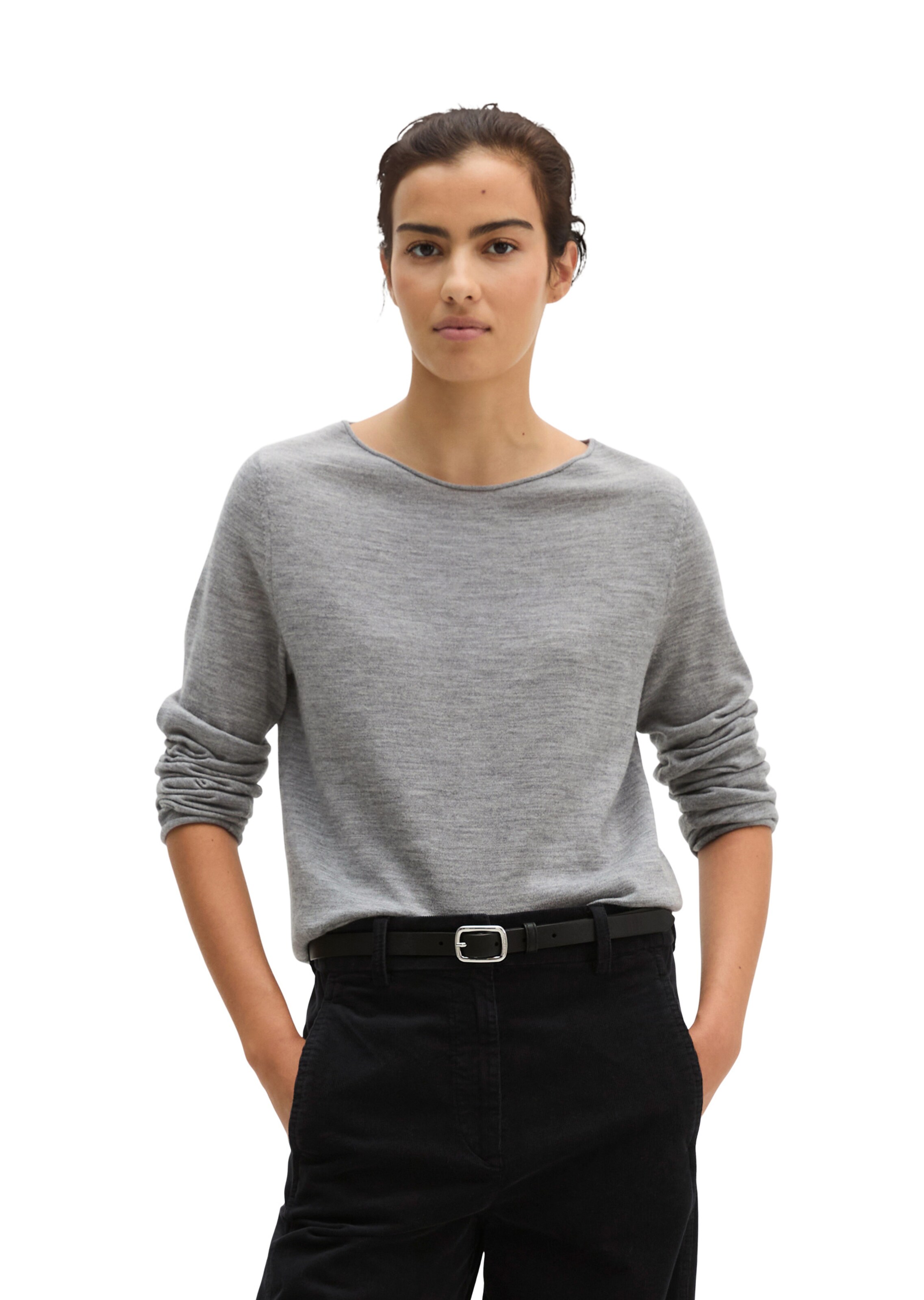 Marc O'Polo Sweater in Grey: front