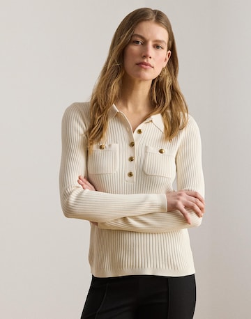 Pull-over Lauren Ralph Lauren en beige : devant