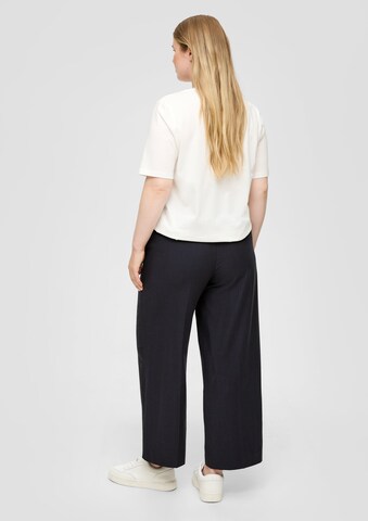 TRIANGLE Wide leg Broek in Blauw