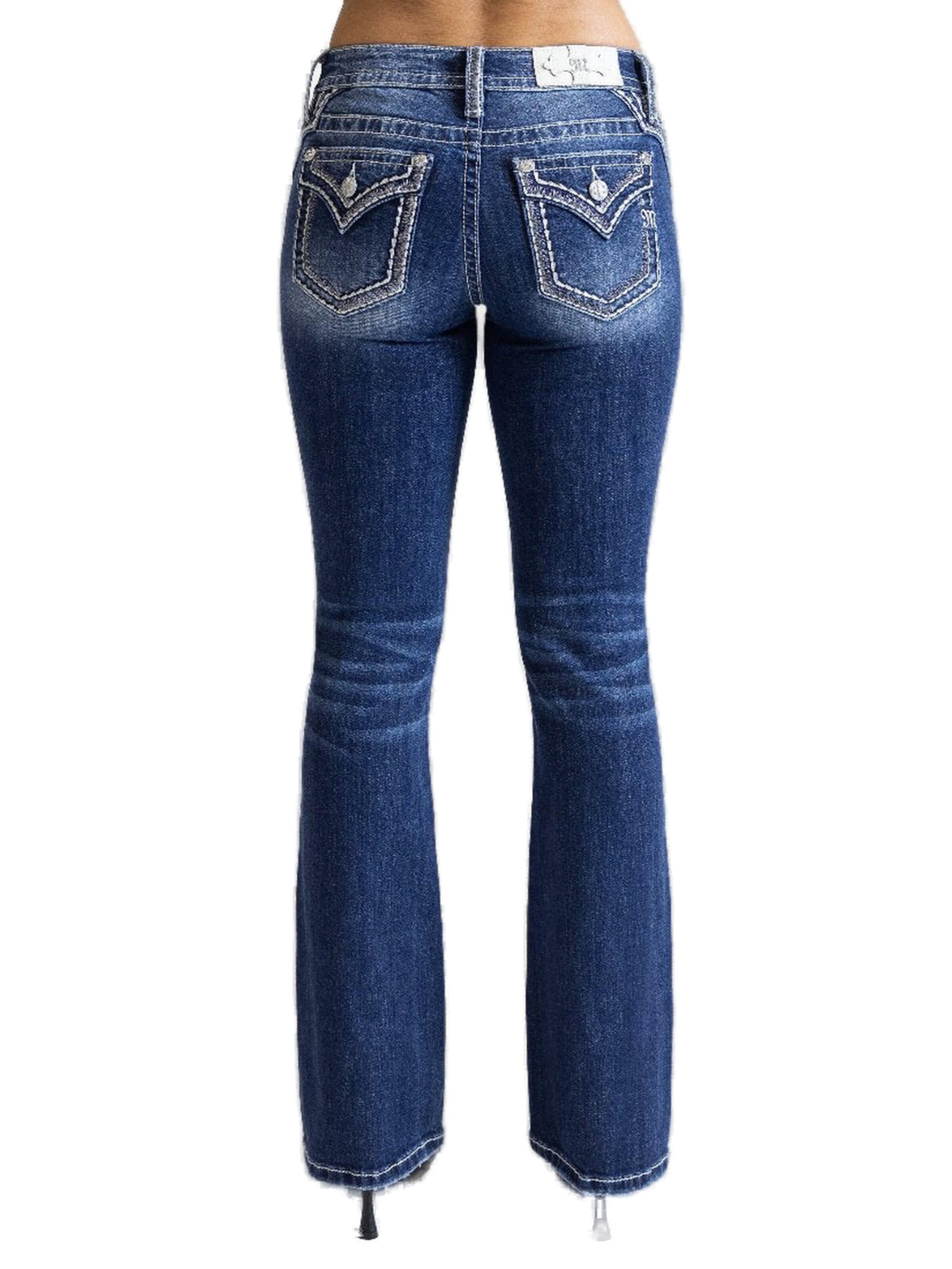 Miss Me Boot cut Jeans 'M949 Jeans Mid-Rise Bootcut' in Blue