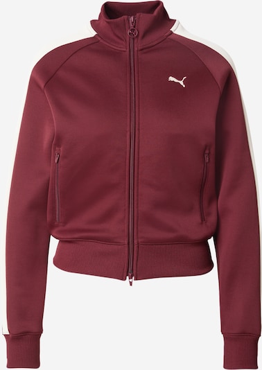 PUMA Collegetakki 'T7 Always On' värissä viininpunainen / villanvalkoinen, Tuotenäkymä