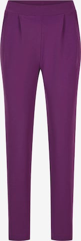Goldner Slimfit Hose 'Sara' in Lila: Vorderseite