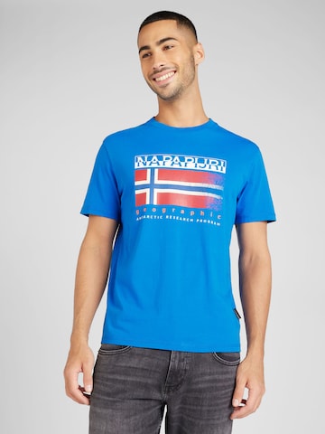 NAPAPIJRI T-Shirt 'S-KREIS' in Blau: predná strana