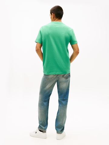 Tommy Jeans Majica | zelena barva: zadnja stran