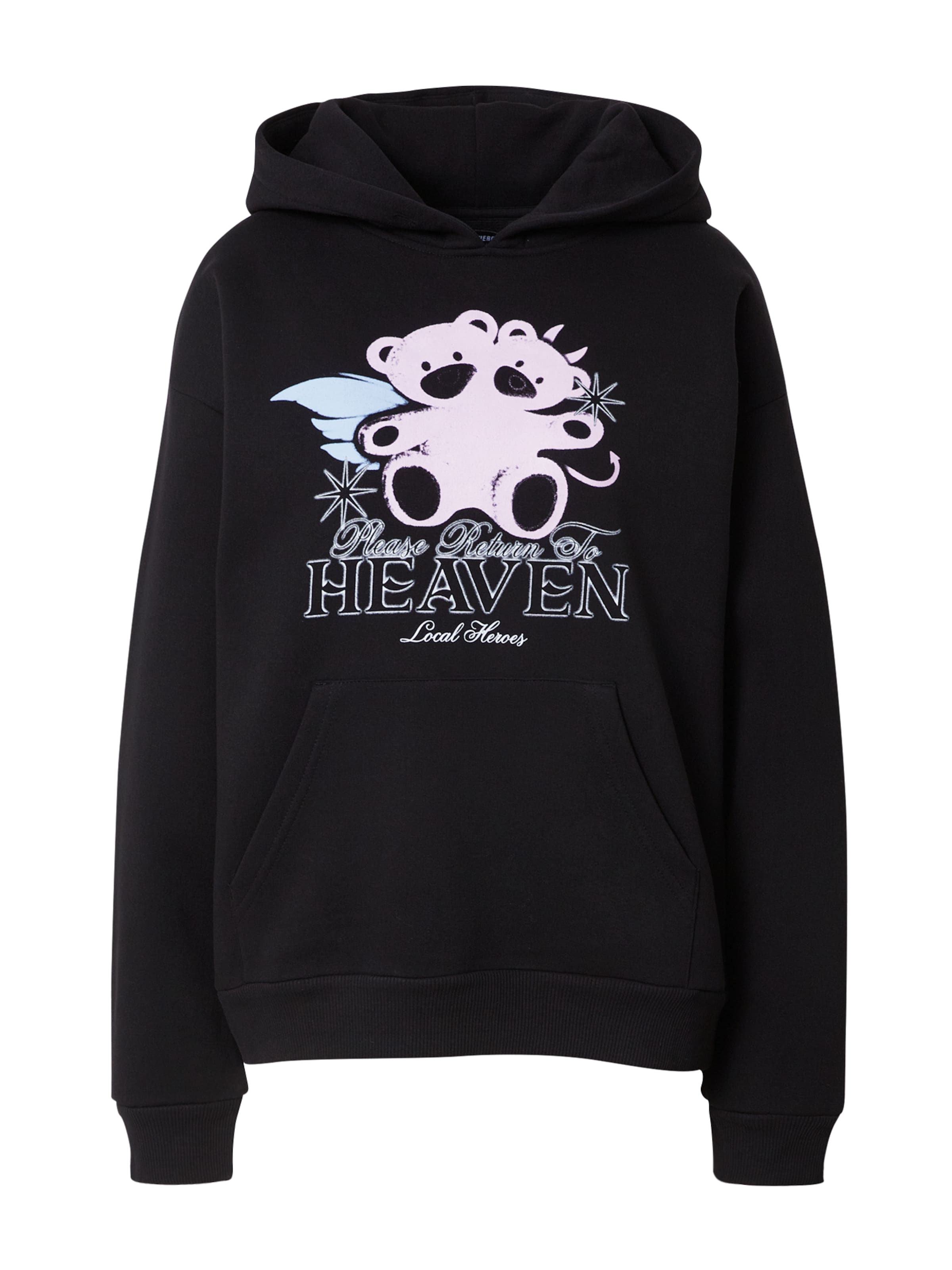 LOCAL HEROES Collegepaita 'RETURN TO HEAVEN OFF' värissä musta: etupuoli