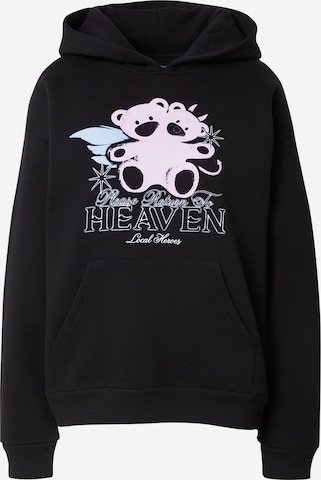 LOCAL HEROES Mikina 'RETURN TO HEAVEN OFF' - Čierna: predná strana