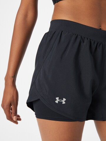 UNDER ARMOUR Regularen Športne hlače 'Fly By 2.0' | črna barva