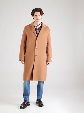 Calvin Klein Демисезонное пальто в Коричневый: спереди