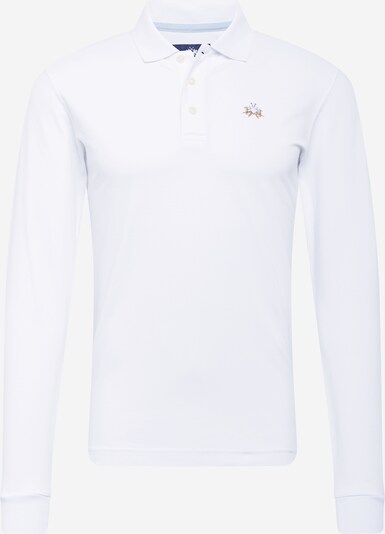 La Martina T-Shirt en blanc, Vue avec produit