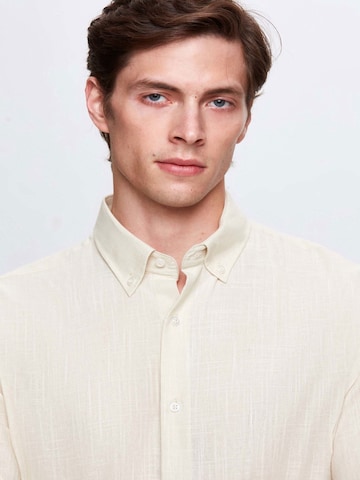 D’S Damat Regular fit Overhemd in Beige