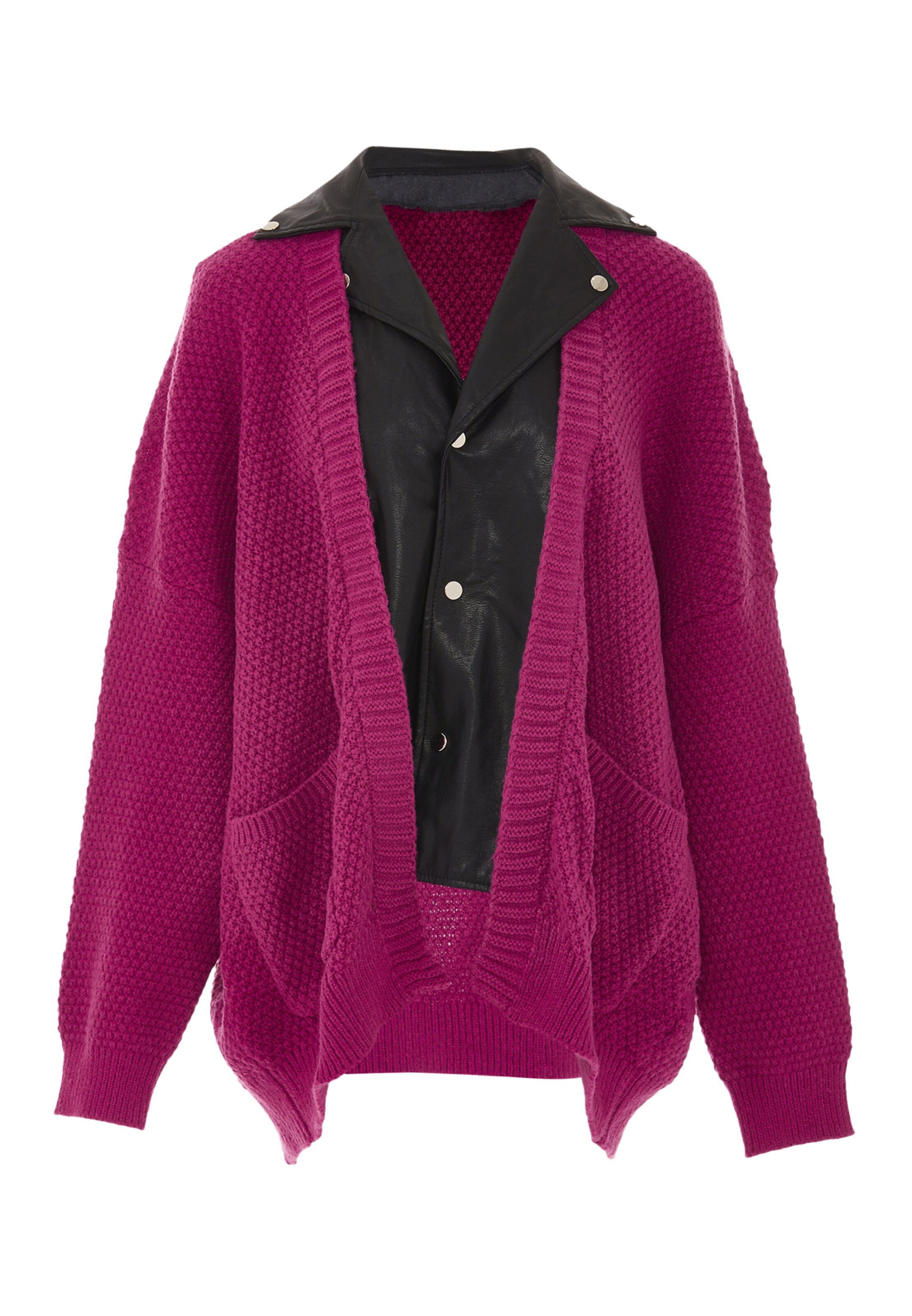 NAEMI Strickjacke in Pink: Vorderseite