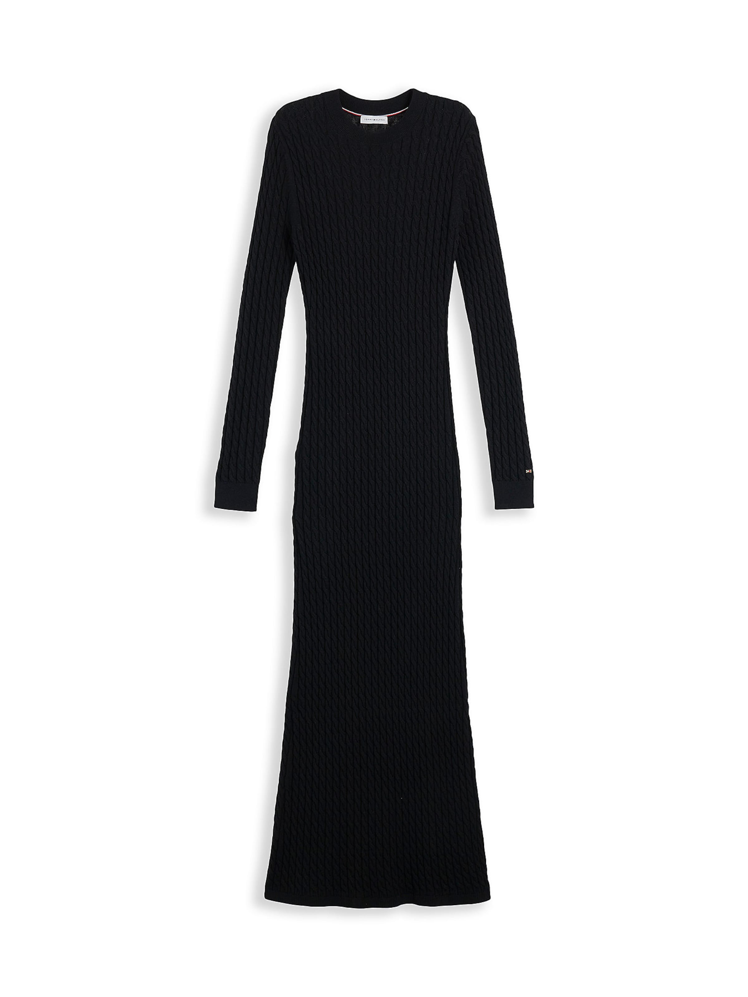 TOMMY HILFIGER Strickkleid in Schwarz: Vorderseite