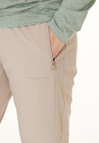 ENDURANCE Slim fit Workout Pants 'MEDEAR W Pants Activ XQL' in Beige