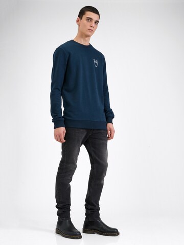 KnowledgeCotton Apparel Sweatshirt in Blauw