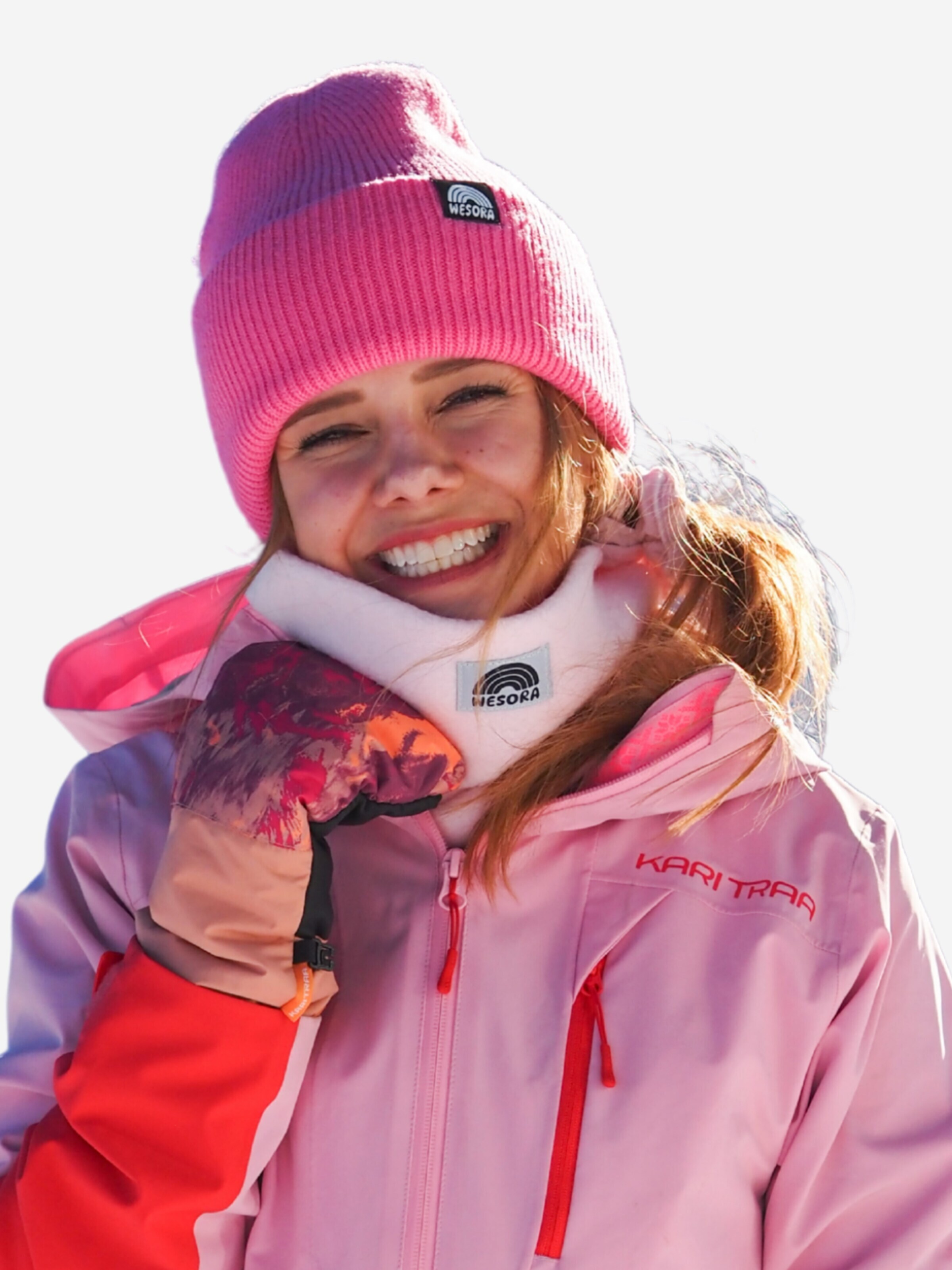 WESORA GmbH Loop scarf 'Fleece Neckwarmer' in Pink