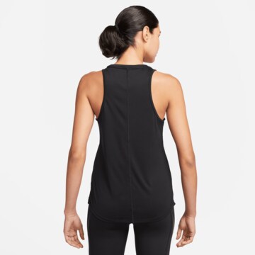 NIKE Sporttop 'Swoosh' in Schwarz