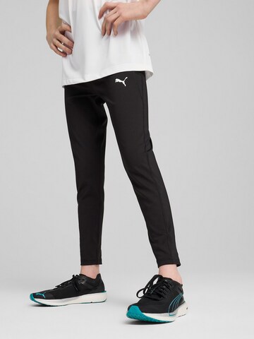 PUMA Slim fit Sports trousers 'Tad Essentials' in Black: front