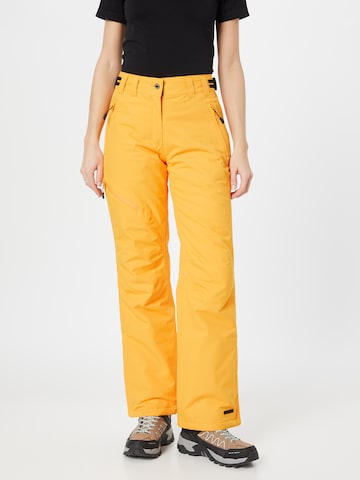 Regular Pantalon de sport ICEPEAK en orange : devant