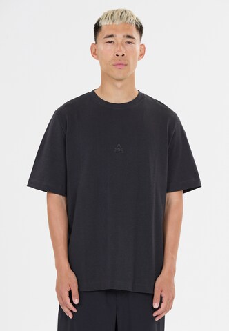SOS Shirt 'Semeru' in Zwart: voorkant