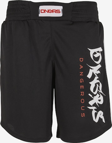 Dangerous DNGRS - Loosefit Calças 'Starter' em preto: frente