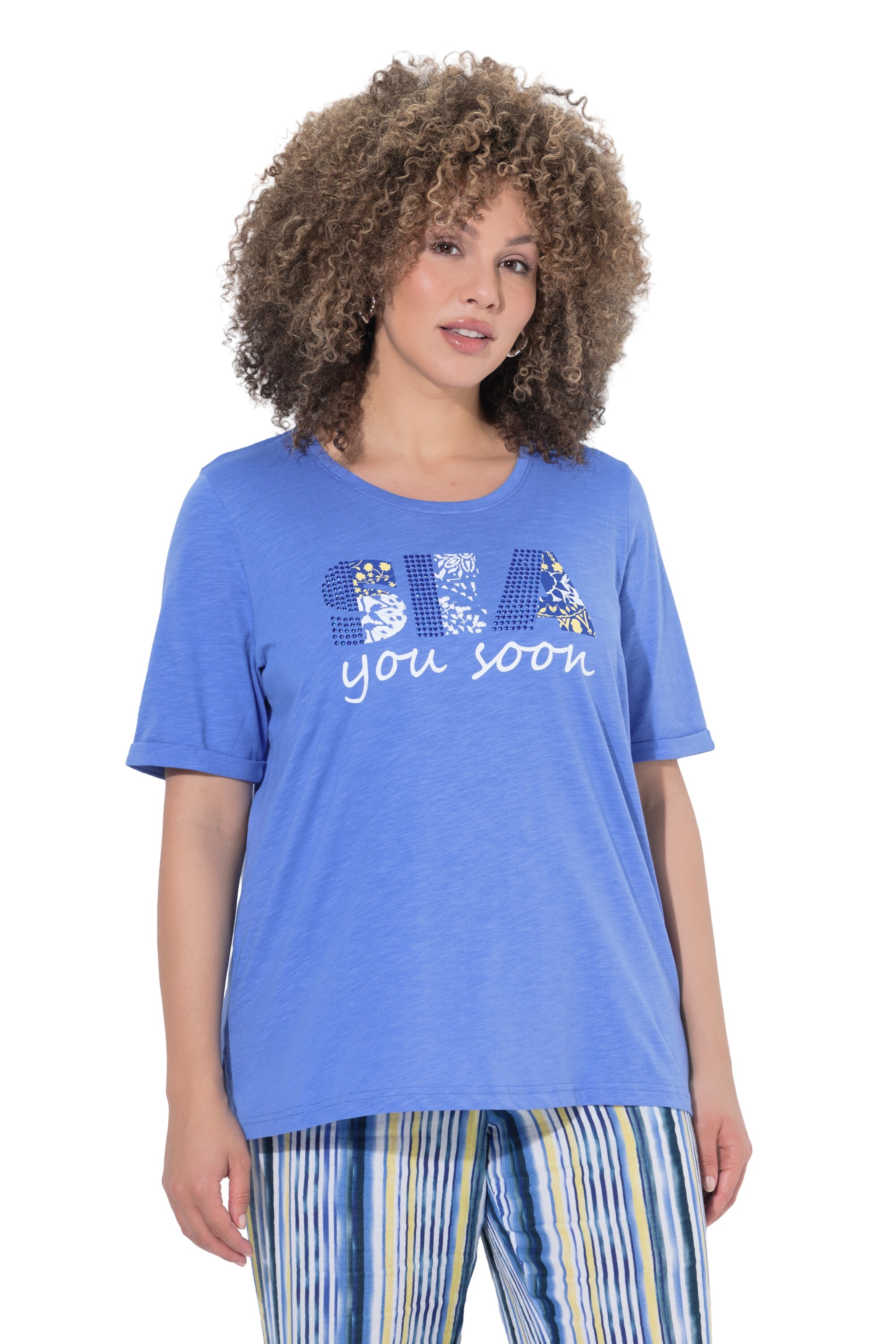 Ulla Popken Shirt in Blue: front