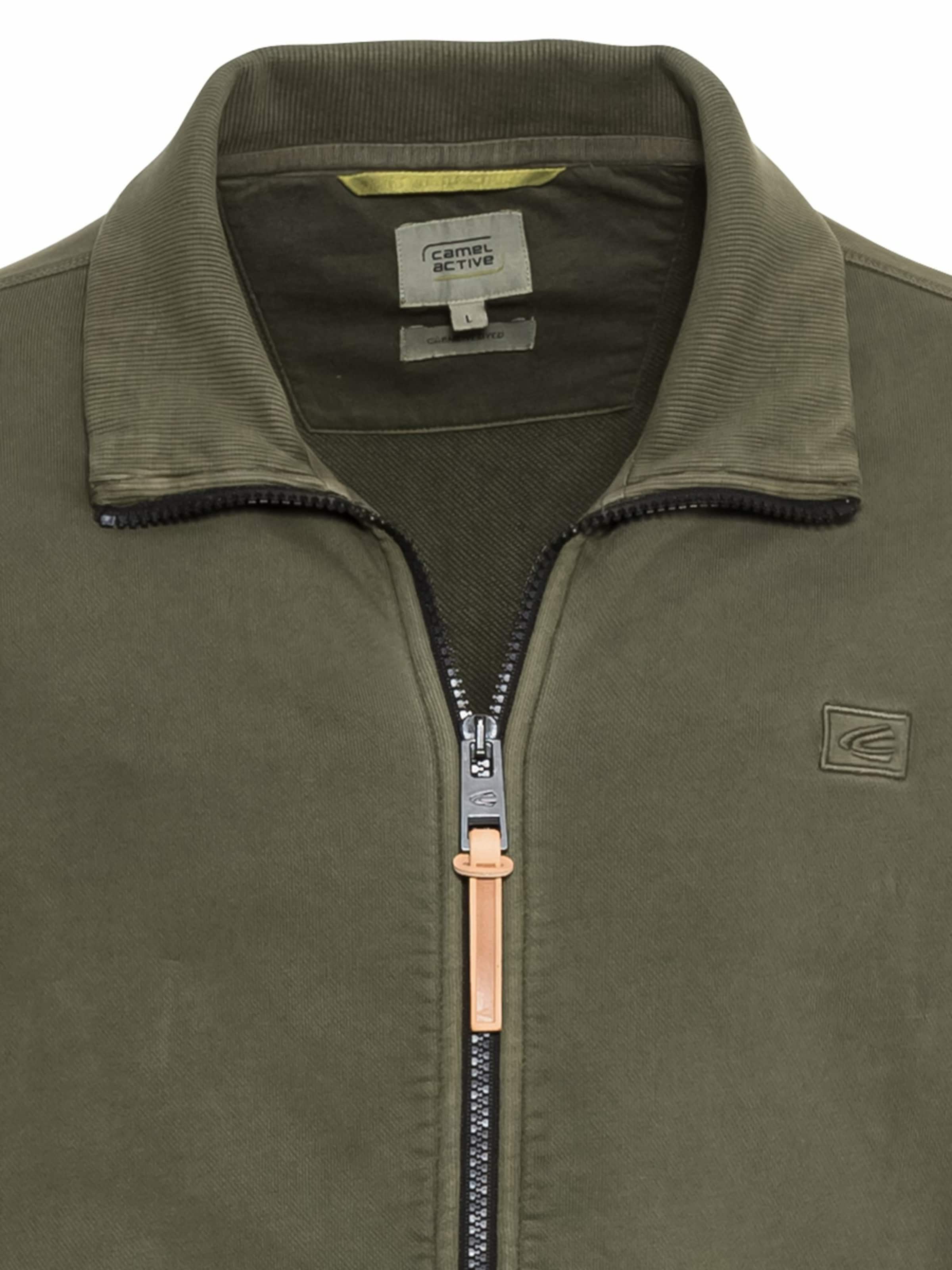 Männer Große Größen CAMEL ACTIVE Sweatjacke in Oliv - JT82452 Männer Große Größen CAMEL ACTIVE Sweatjacke in Oliv - JT82452