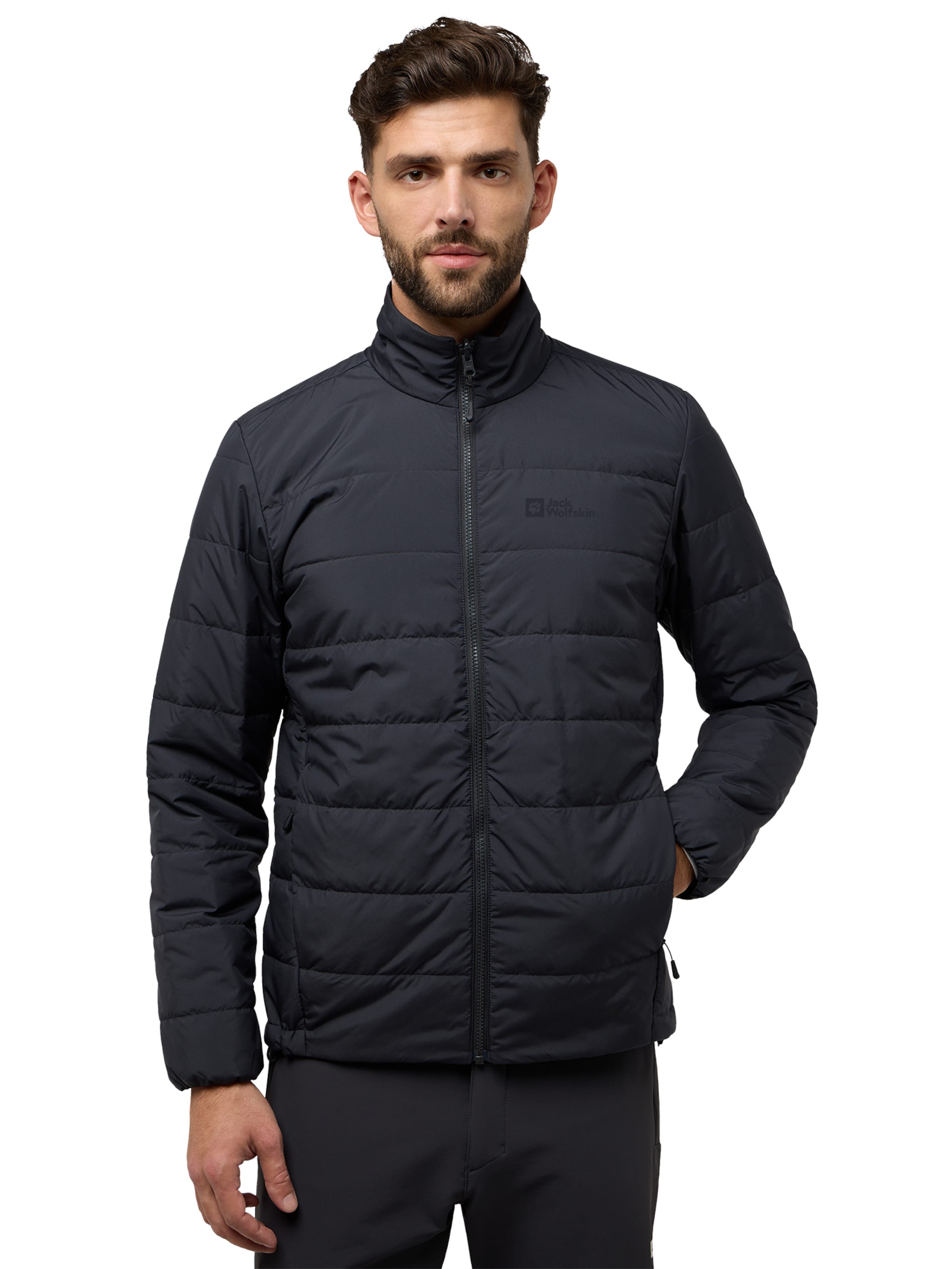 Veste outdoor 'Jasper' JACK WOLFSKIN en gris : devant