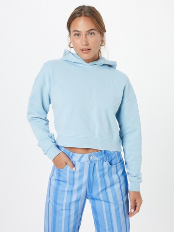 Urban Classics Sweatshirt in Blauw: voorkant