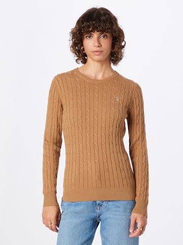 Pull-over GANT en marron : devant