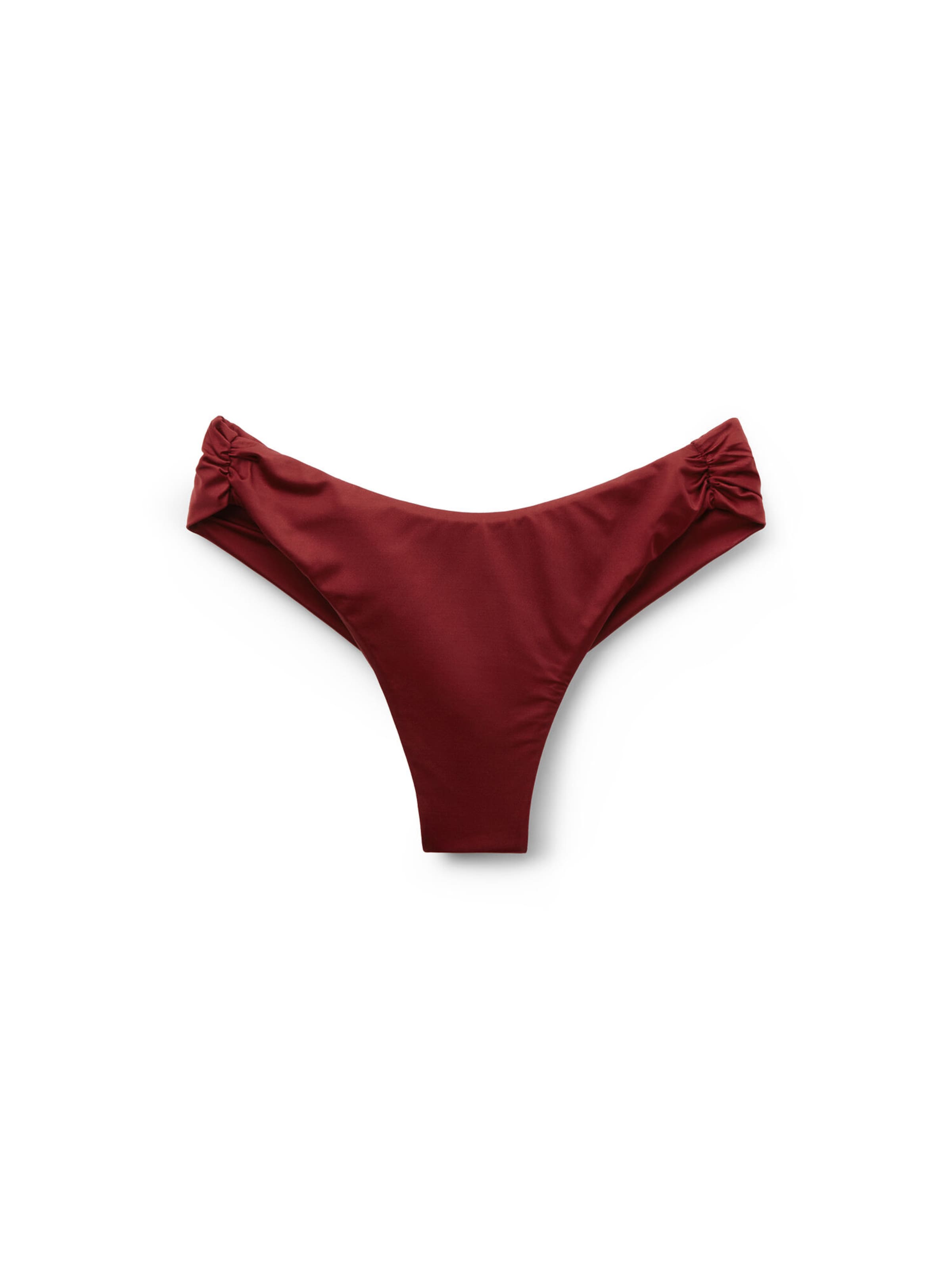 CALZEDONIA Bikinihose 'SHINY SATIN' in Rot: Vorderseite
