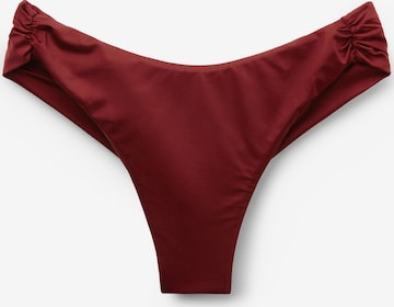 CALZEDONIA Bikini Bottoms 'Shiny Satin' in Red: front